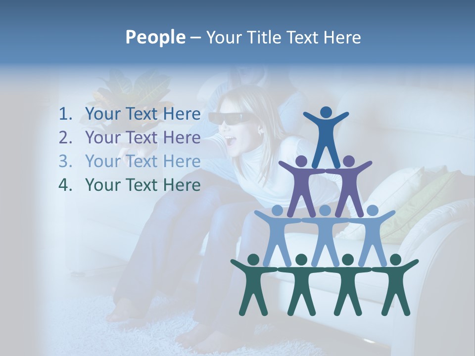 Resting Girls Daughter PowerPoint Template