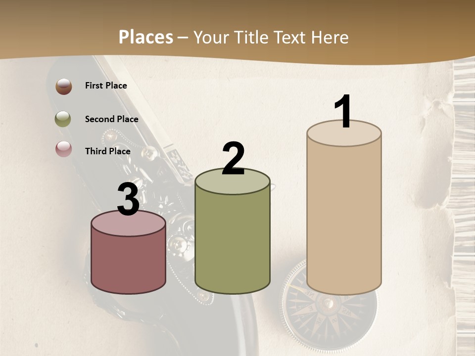 Hiking Old Topography PowerPoint Template