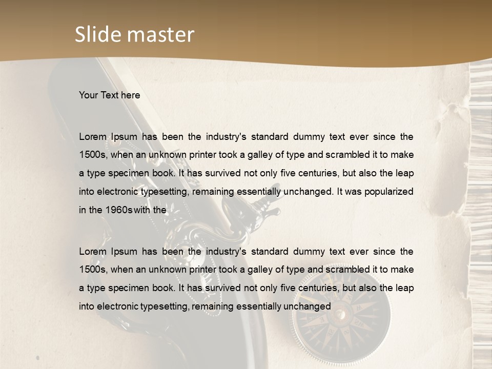 Hiking Old Topography PowerPoint Template