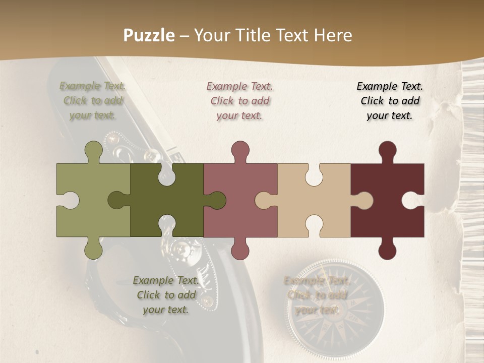 Hiking Old Topography PowerPoint Template