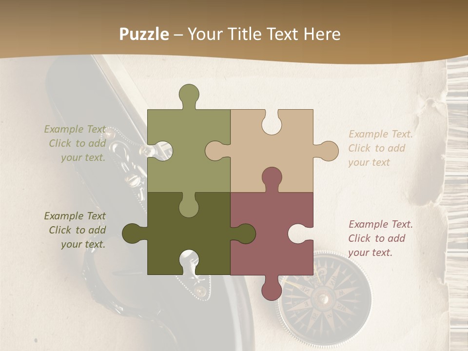 Hiking Old Topography PowerPoint Template