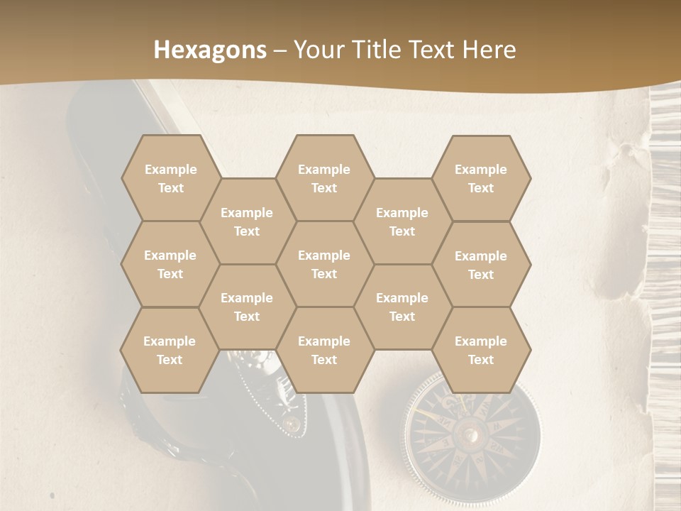 Hiking Old Topography PowerPoint Template