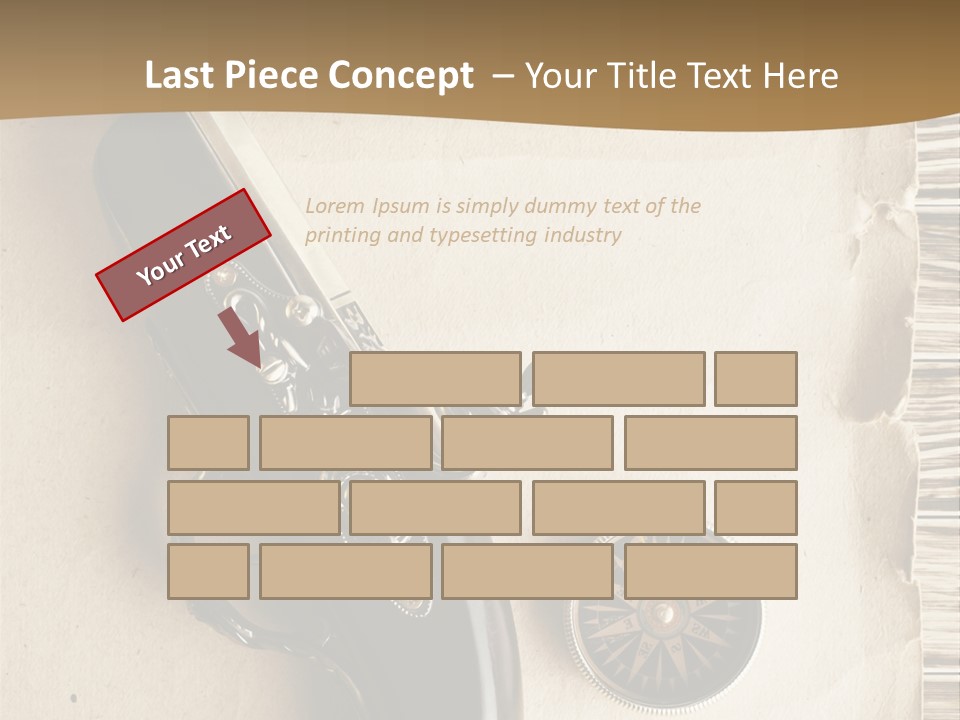 Hiking Old Topography PowerPoint Template