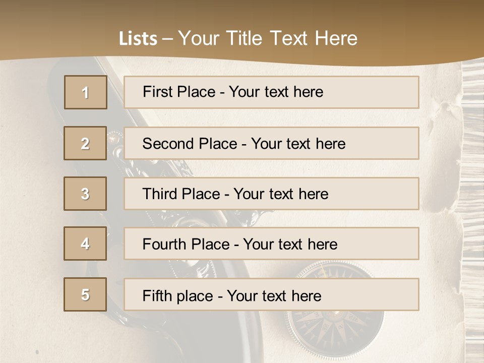 Hiking Old Topography PowerPoint Template