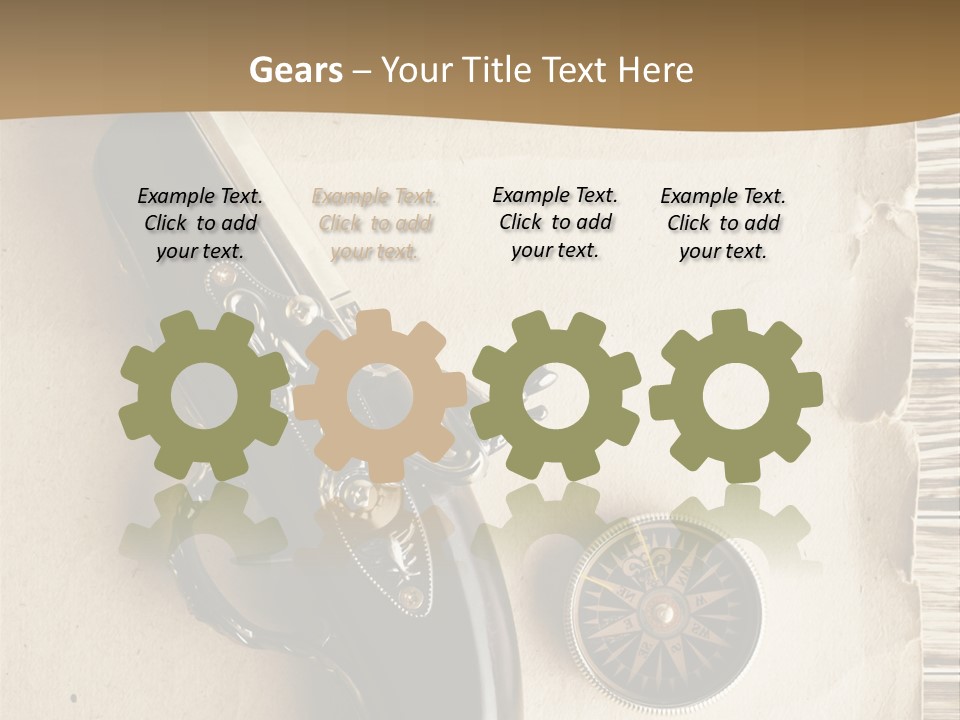 Hiking Old Topography PowerPoint Template