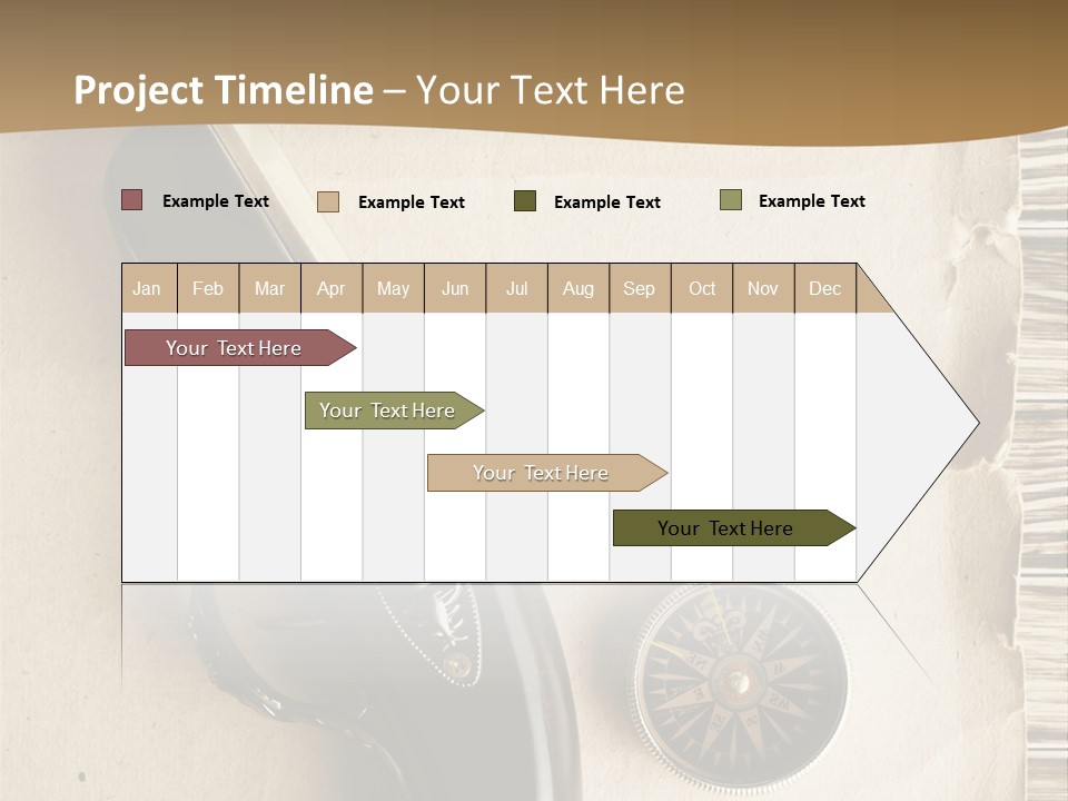 Hiking Old Topography PowerPoint Template