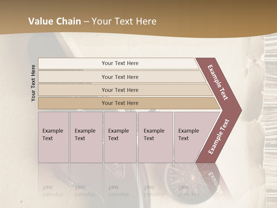Hiking Old Topography PowerPoint Template