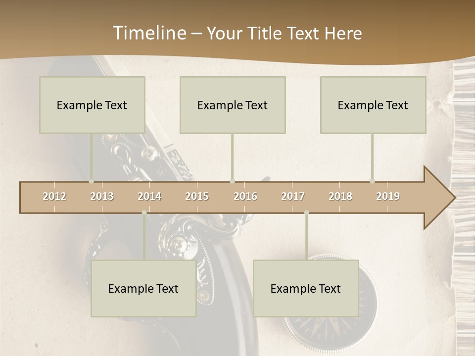 Hiking Old Topography PowerPoint Template
