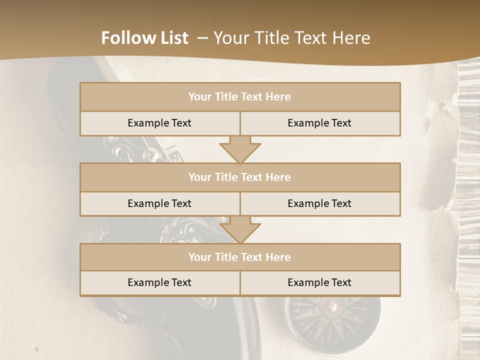 Hiking Old Topography PowerPoint Template