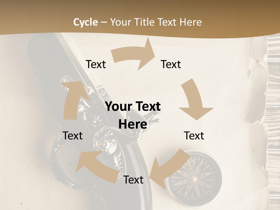 Hiking Old Topography PowerPoint Template