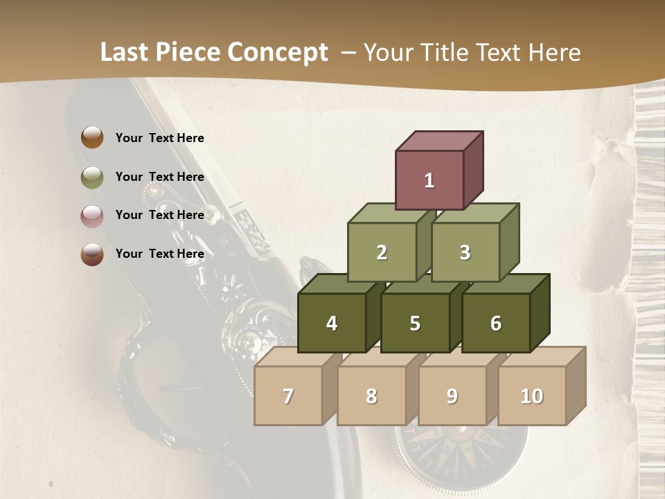 Hiking Old Topography PowerPoint Template