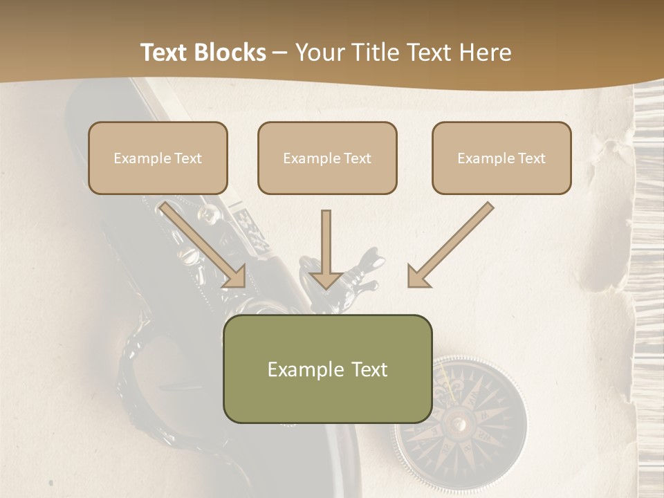 Hiking Old Topography PowerPoint Template