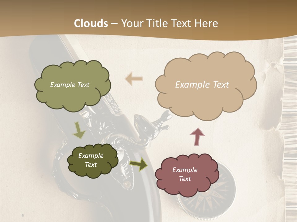 Hiking Old Topography PowerPoint Template