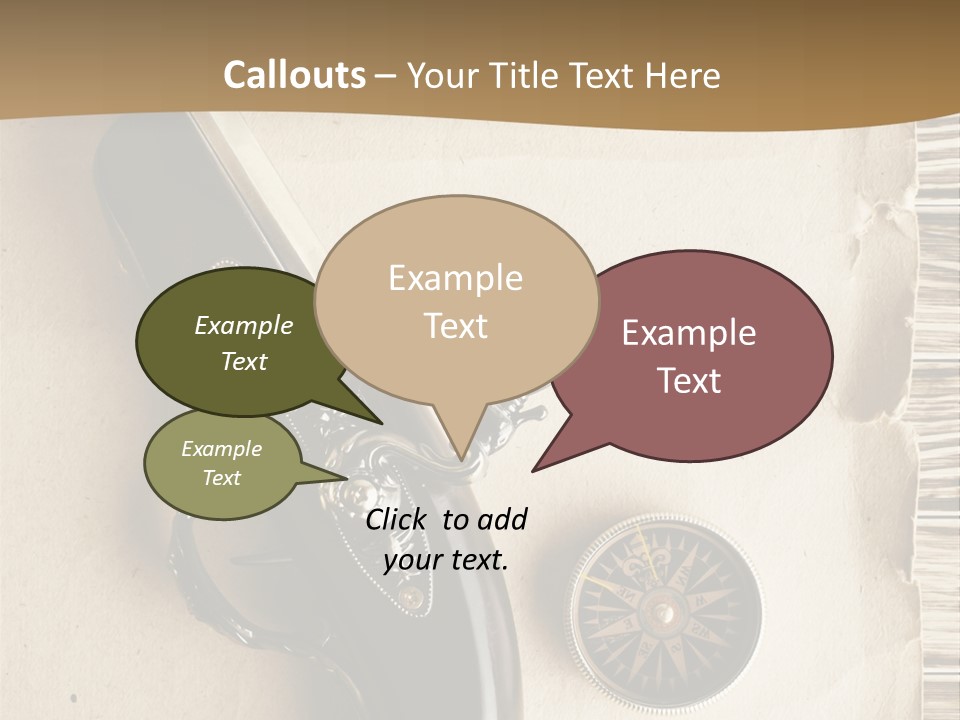 Hiking Old Topography PowerPoint Template