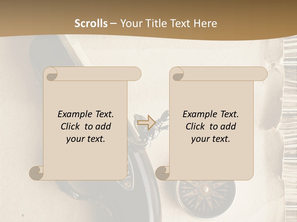 Hiking Old Topography PowerPoint Template