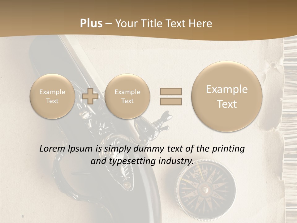 Hiking Old Topography PowerPoint Template