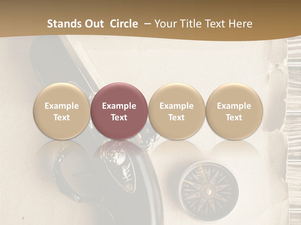 Hiking Old Topography PowerPoint Template