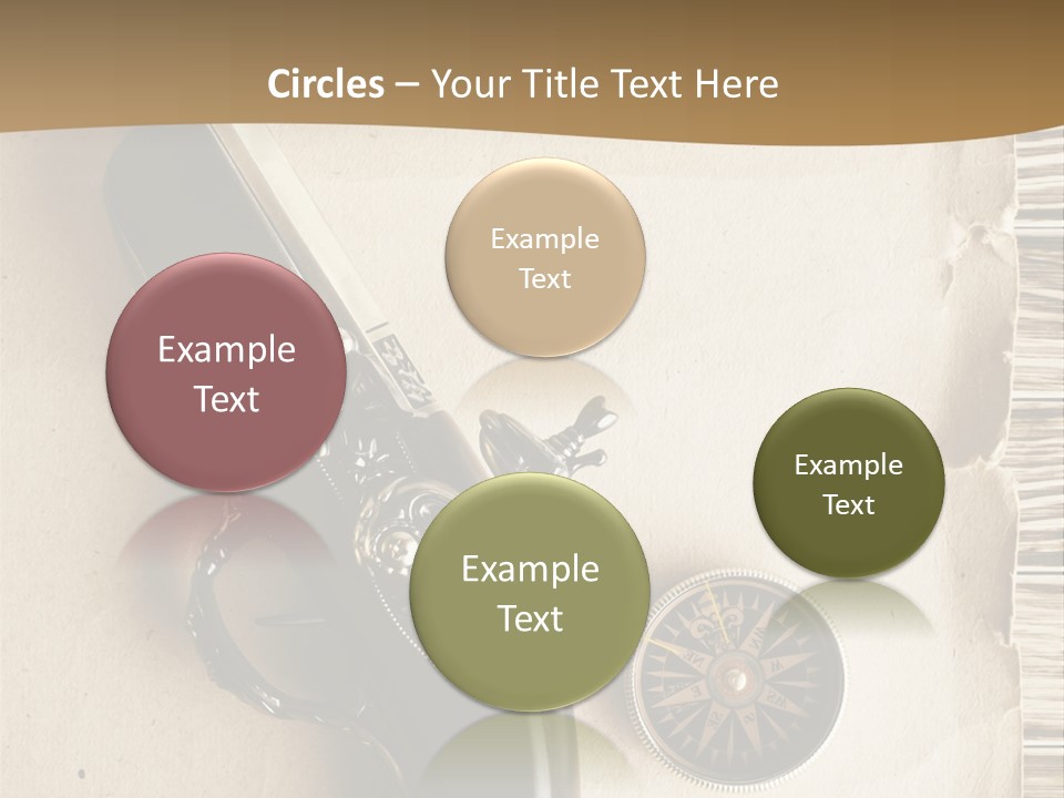 Hiking Old Topography PowerPoint Template