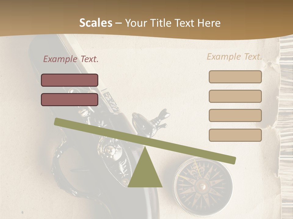 Hiking Old Topography PowerPoint Template