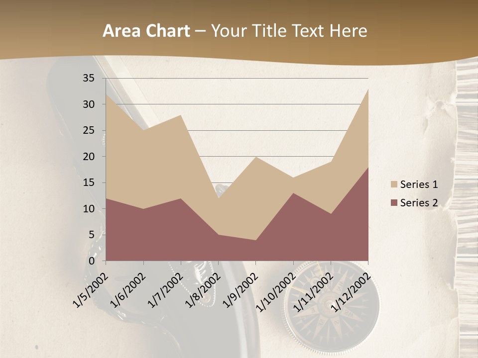 Hiking Old Topography PowerPoint Template