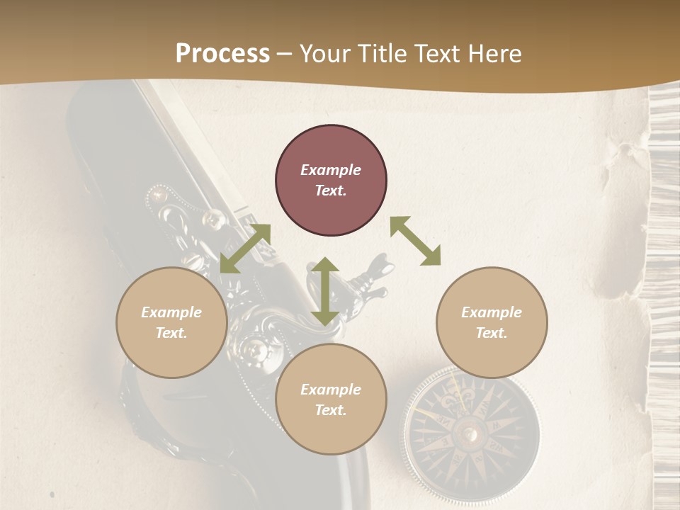 Hiking Old Topography PowerPoint Template