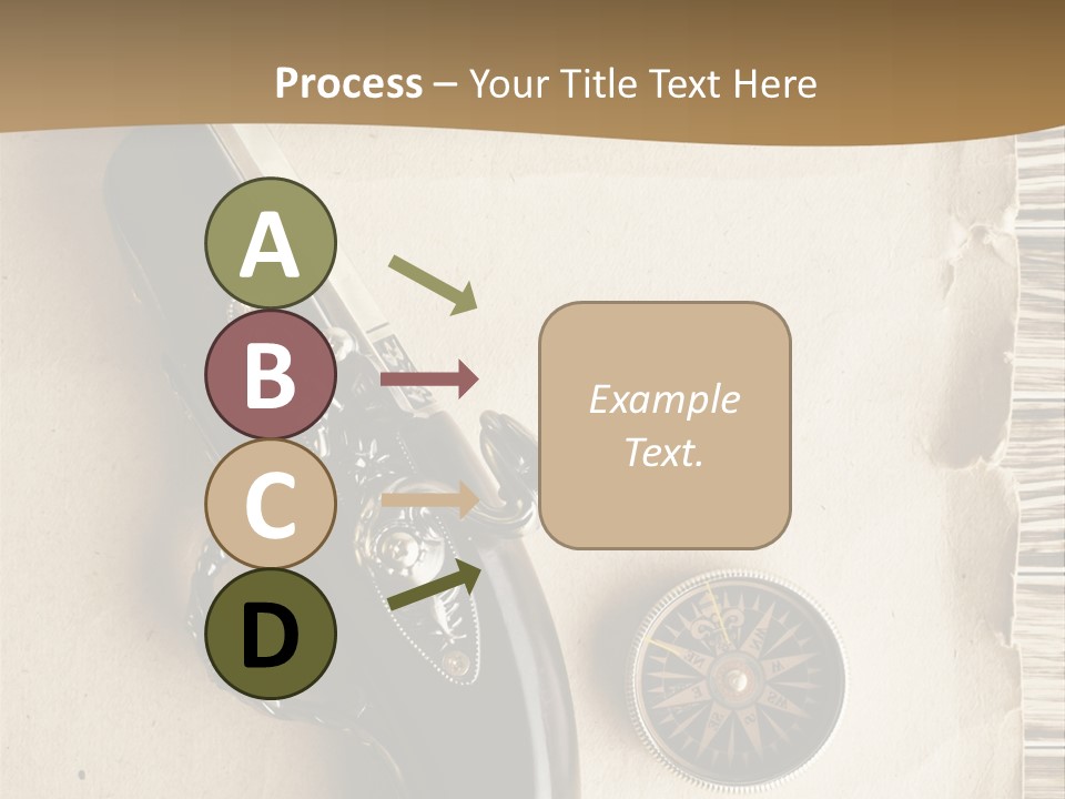 Hiking Old Topography PowerPoint Template