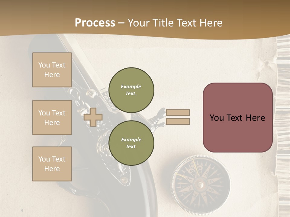 Hiking Old Topography PowerPoint Template