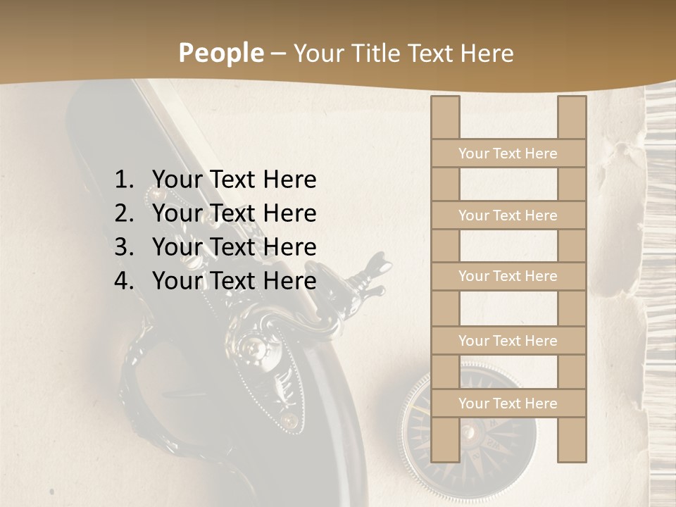 Hiking Old Topography PowerPoint Template