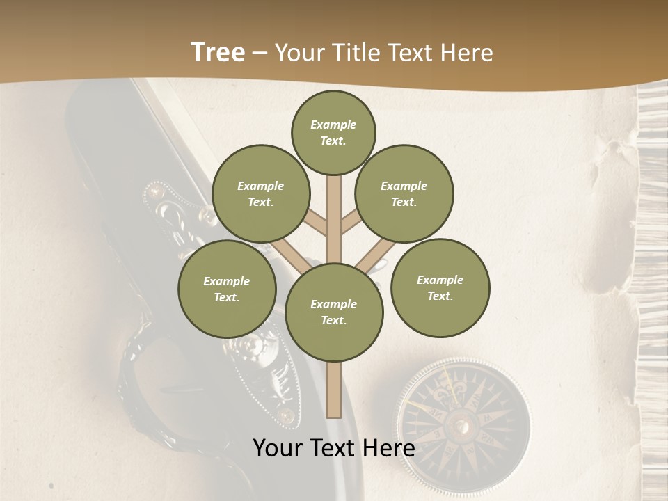 Hiking Old Topography PowerPoint Template