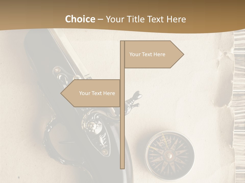 Hiking Old Topography PowerPoint Template