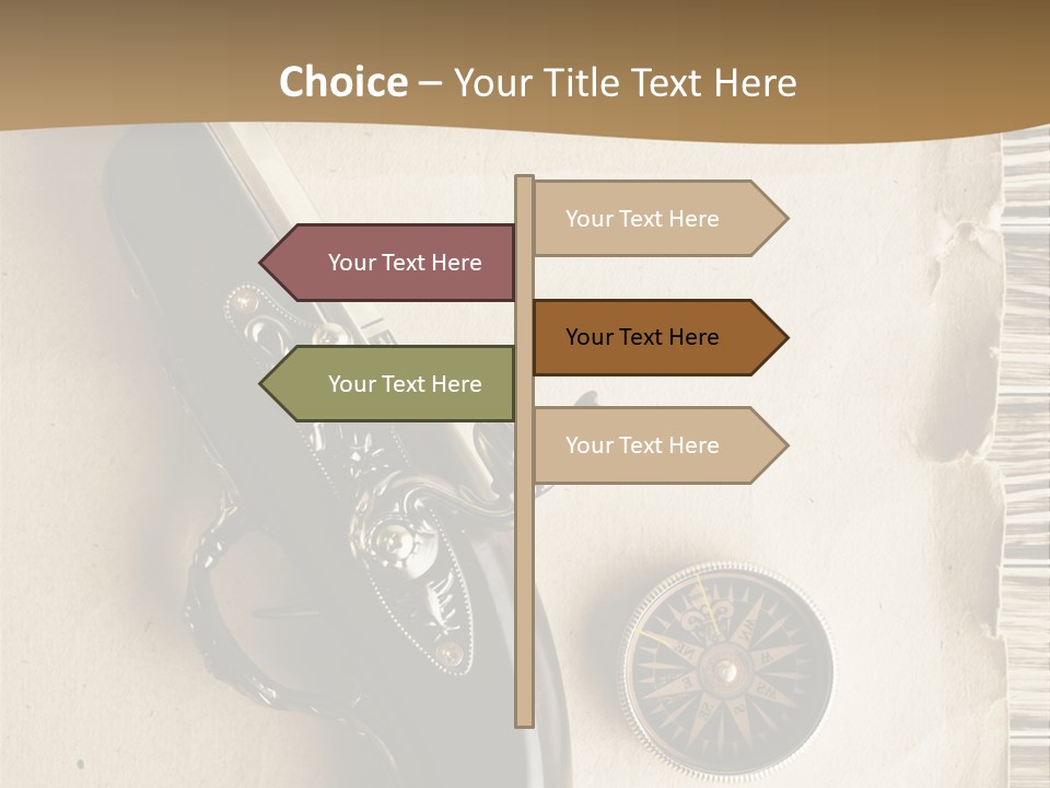 Hiking Old Topography PowerPoint Template
