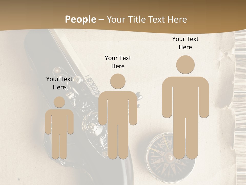 Hiking Old Topography PowerPoint Template