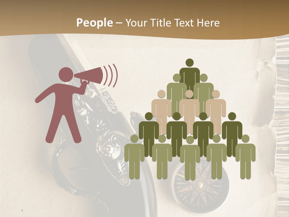 Hiking Old Topography PowerPoint Template