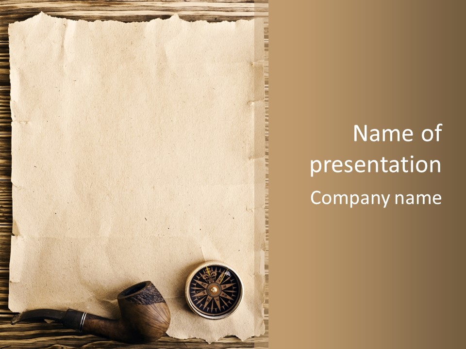 Antique Parchment Background PowerPoint Template