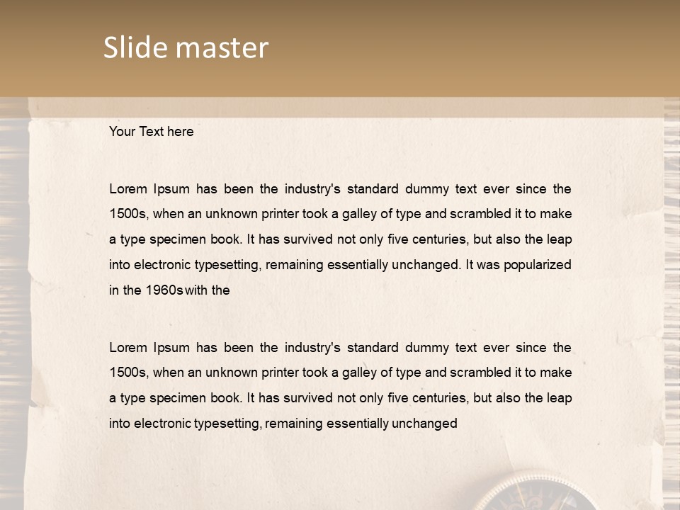 Antique Parchment Background PowerPoint Template