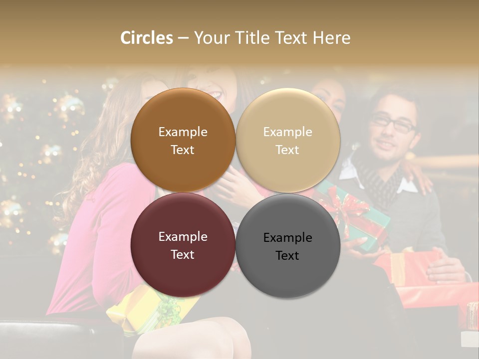 Male Group Smiling PowerPoint Template