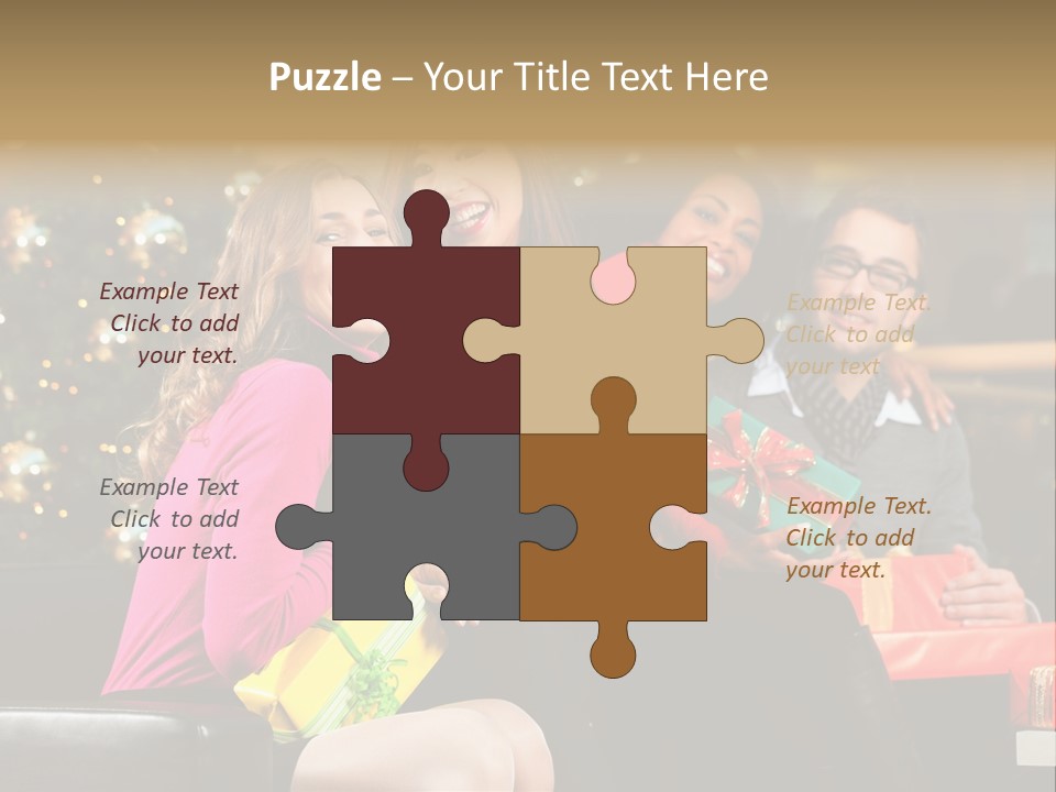 Male Group Smiling PowerPoint Template