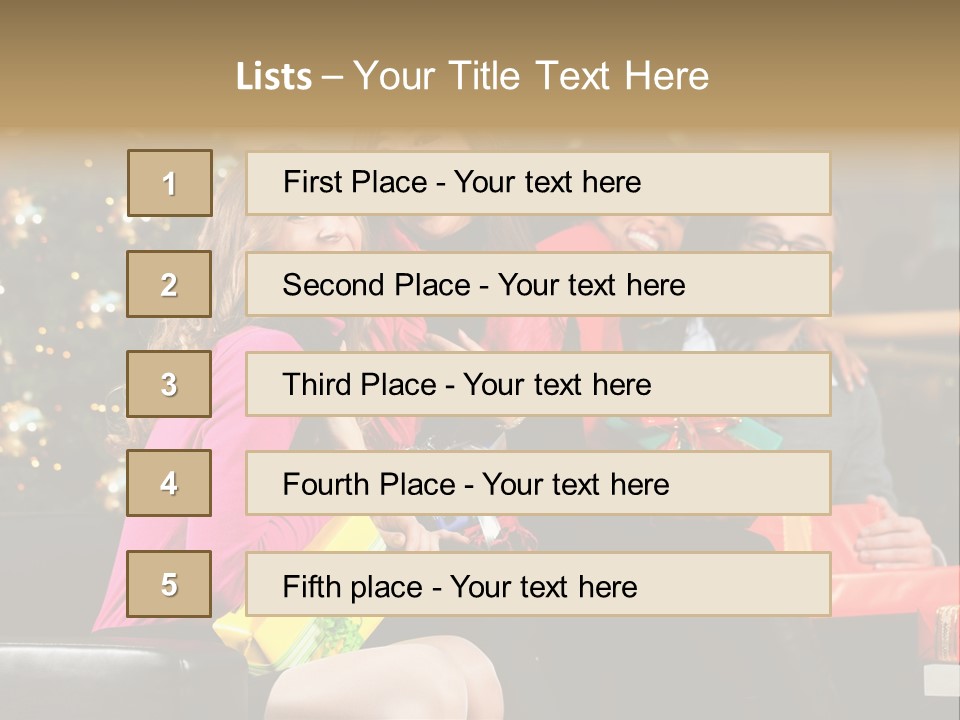 Male Group Smiling PowerPoint Template