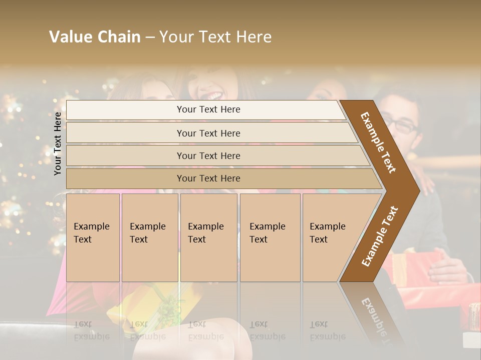 Male Group Smiling PowerPoint Template
