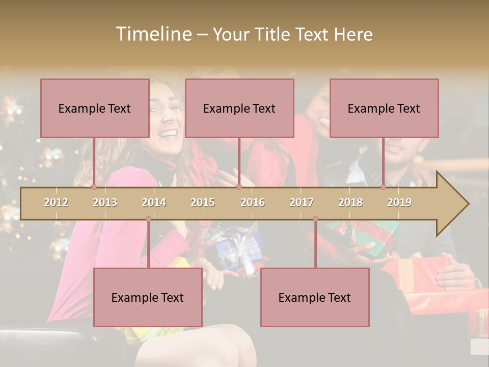 Male Group Smiling PowerPoint Template