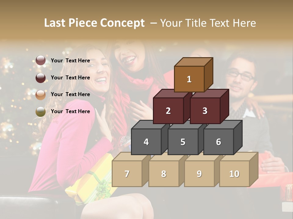 Male Group Smiling PowerPoint Template