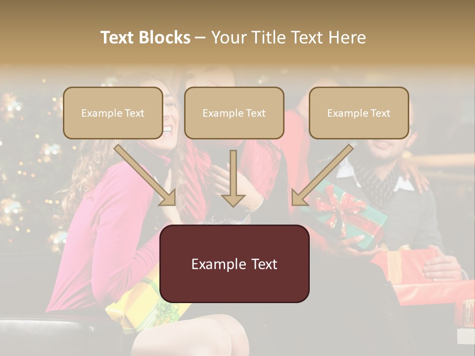Male Group Smiling PowerPoint Template
