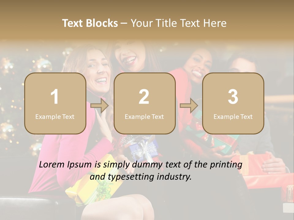 Male Group Smiling PowerPoint Template