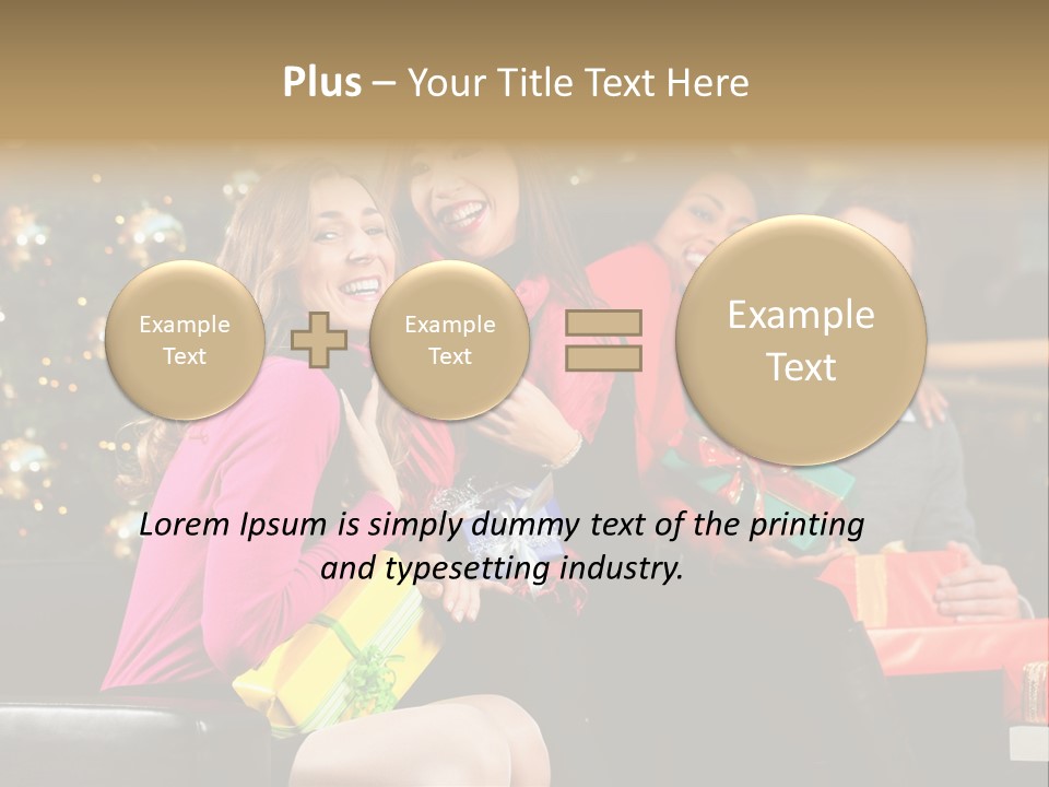 Male Group Smiling PowerPoint Template