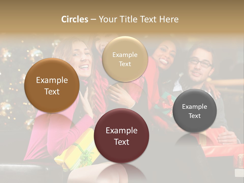 Male Group Smiling PowerPoint Template