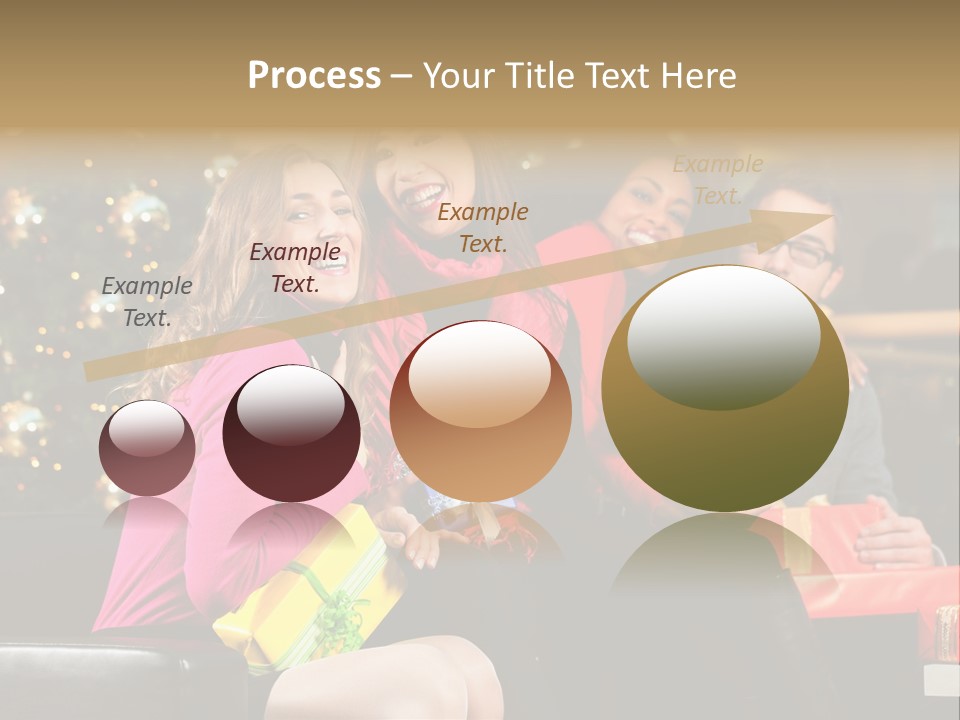 Male Group Smiling PowerPoint Template