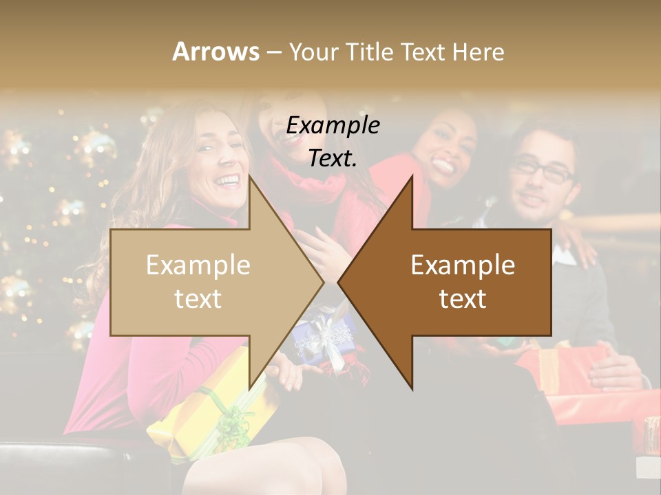 Male Group Smiling PowerPoint Template