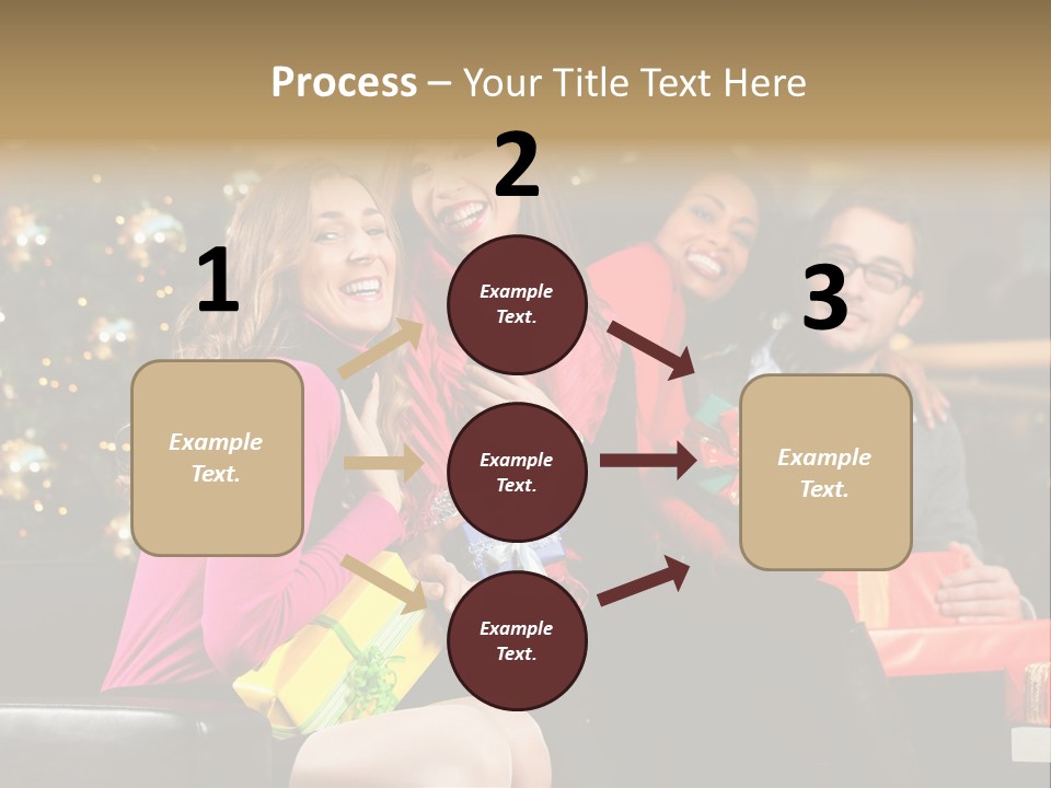 Male Group Smiling PowerPoint Template