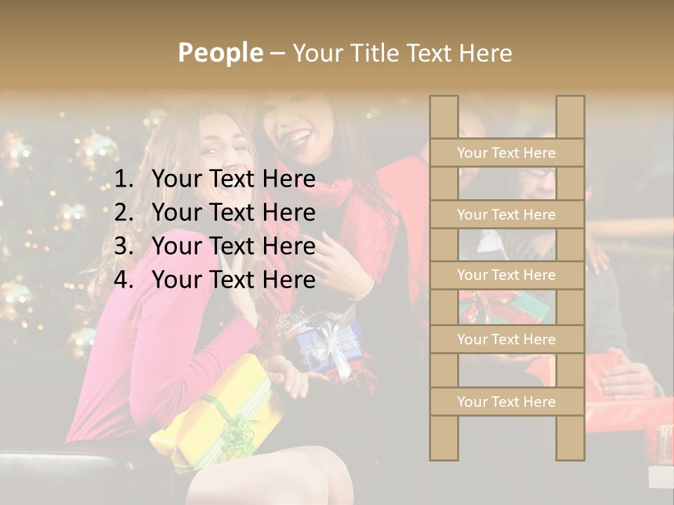 Male Group Smiling PowerPoint Template