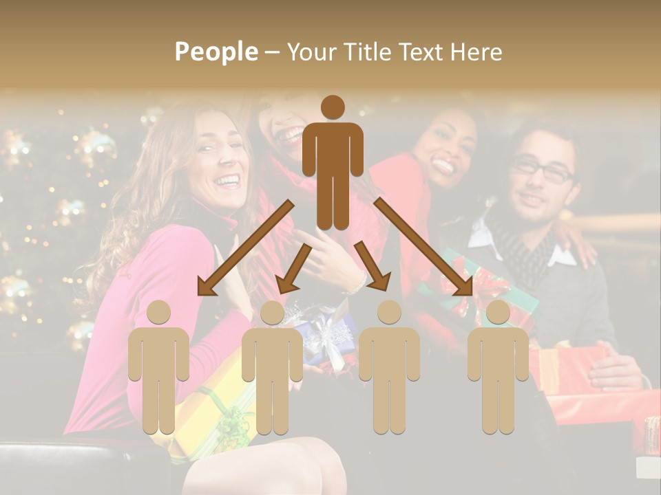 Male Group Smiling PowerPoint Template